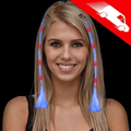 LED Braided Hair Extensions Blue